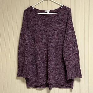 J.Jill Purple Knit Sweater